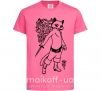 Дитяча футболка Kitty soft рaws Яскраво-рожевий фото