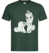 Чоловіча футболка Поні з короною (Єдиноріг) Темно-зелений Чоловіча футболка Поні з короною (Єдиноріг) Темно-зелений фото