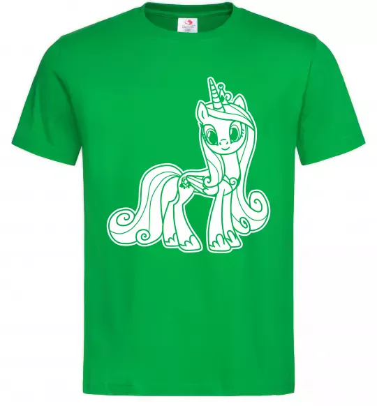 Чоловіча футболка Поні з короною (Єдиноріг) Зелений фото