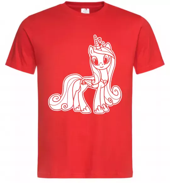 Чоловіча футболка Поні з короною (Єдиноріг) Червоний фото