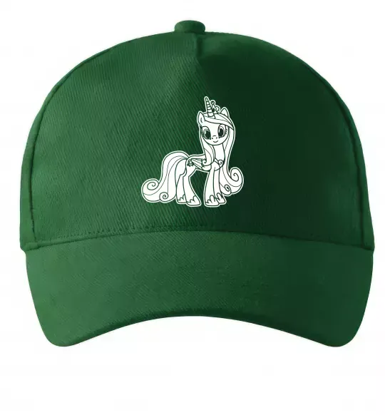 Кепка Поні з короною (Єдиноріг) Темно-зелений фото