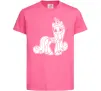 Детская футболка Поні з короною (Єдиноріг) Ярко-розовый фото