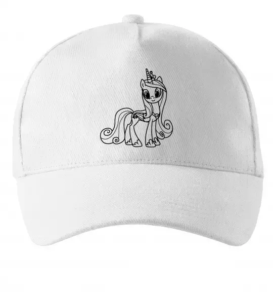 Кепка Поні з короною (Єдиноріг) Білий фото