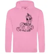 Жіноча толстовка (худі) Поні з короною (Єдиноріг) Рожевий фото