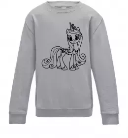 Детский Свитшот Unicorn smile Лаймовый фото