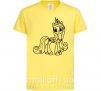 Дитяча футболка Пони с короной (единорог) Лимонний фото