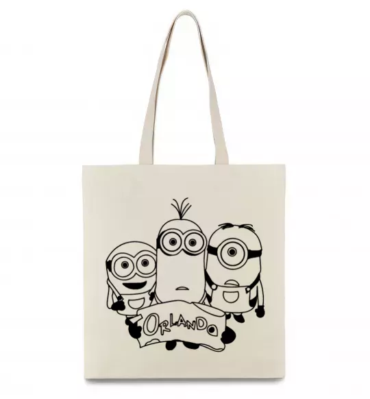 Эко-сумка Міньойни Орландо Бежевый фото