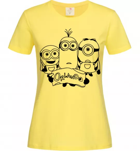 Жіноча футболка Міньойни Орландо Лимонний фото