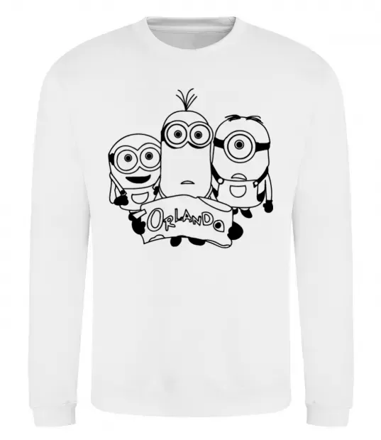 Світшот Міньойни Орландо Білий фото