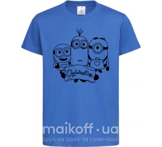 Детская футболка Миньоны Орландо Ярко-синий фото