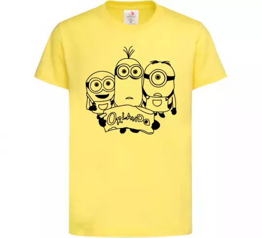Детская футболка Міньойни Орландо Лимонный фото