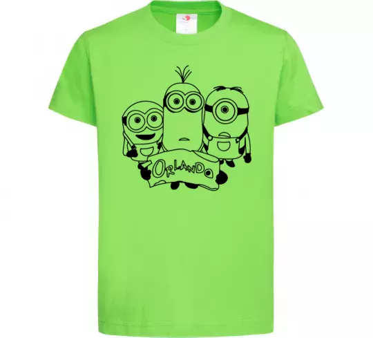 Детская футболка Міньойни Орландо Лаймовый фото