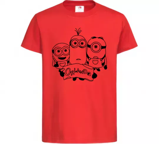 Детская футболка Міньойни Орландо Красный фото