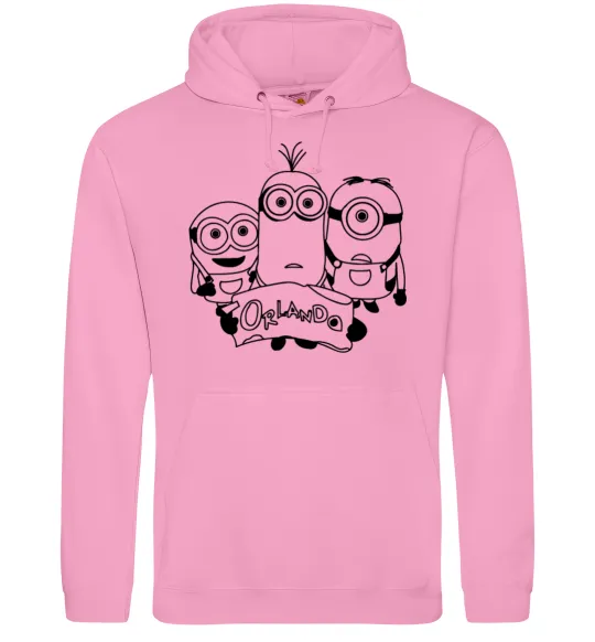 Чоловіча толстовка (худі) Міньойни Орландо Рожевий фото