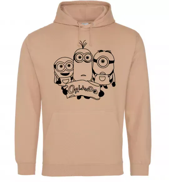 Мужская толстовка (худи) Міньойни Орландо Песочный фото