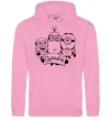 Жіноча толстовка (худі) Міньойни Орландо Рожевий фото