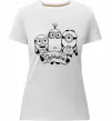 Жіноча преміум футболка Міньойни Орландо Білий фото