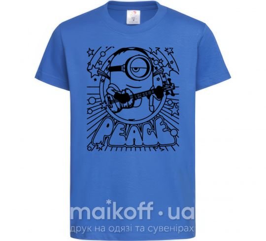 Детская футболка Миньон Мир Ярко-синий фото
