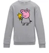 Детский Свитшот Пеппа і мишка Серый меланж Детский Свитшот Пеппа і мишка Серый меланж фото