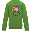 Детский Свитшот Пеппа і мишка Лаймовый Детский Свитшот Пеппа і мишка Лаймовый фото