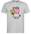 Мужская футболка Пеппа і мишка Серый фото