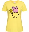 Жіноча футболка Пеппа і мишка Лимонний фото