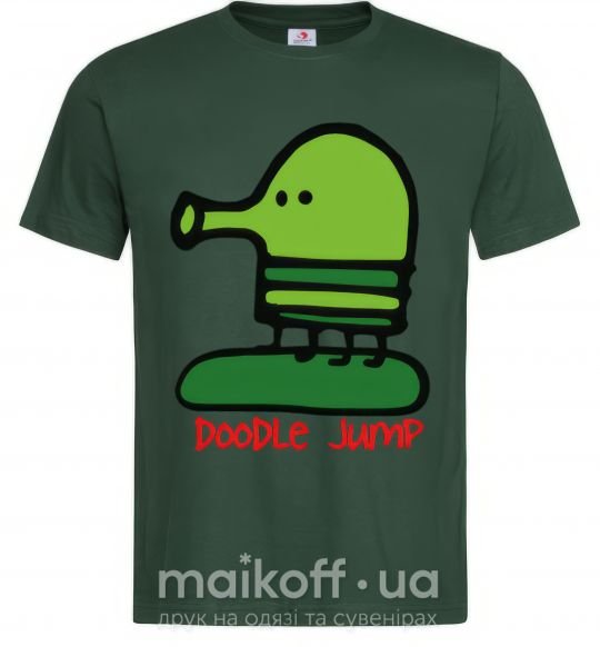 Чоловіча футболка Doodle jumр Темно-зелений фото