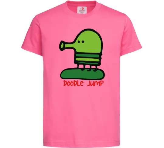 Дитяча футболка Doodle jumр Яскраво-рожевий фото
