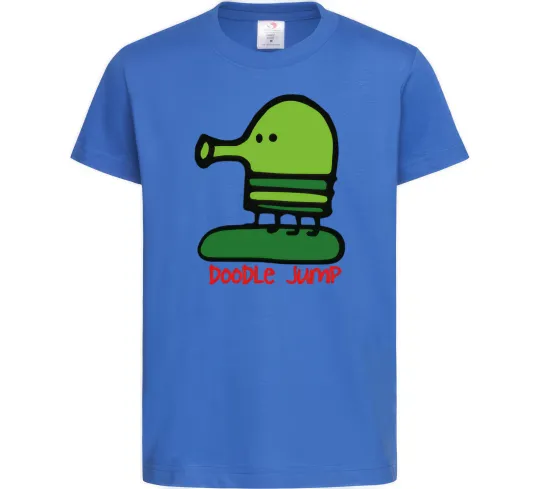 Дитяча футболка Doodle jumр Яскраво-синій фото