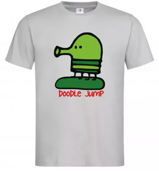Мужская футболка Doodle jumр Серый фото