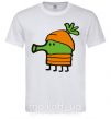 Мужская футболка Doodle jumр морковка Белый фото