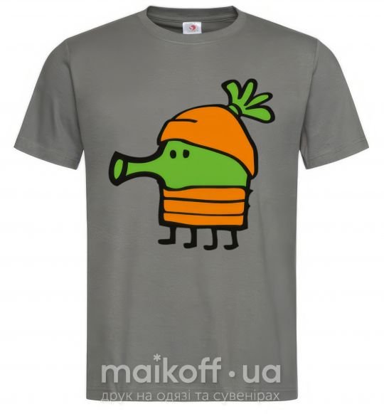 Чоловіча футболка Doodle jumр морковка Графіт фото