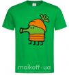 Мужская футболка Doodle jumр морковка Зеленый фото