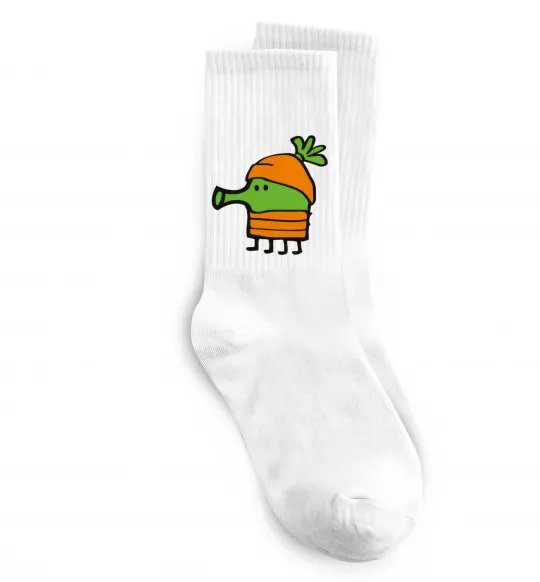 Носки Doodle jumр морквина Белый фото