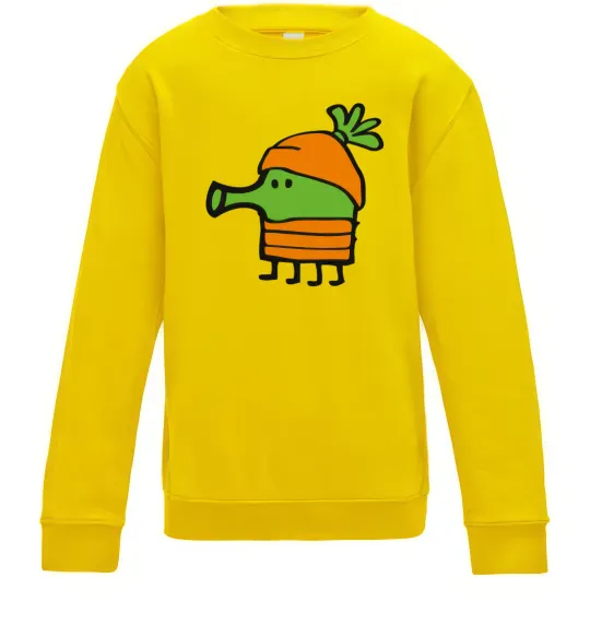 Детский Свитшот Doodle jumр морквина Солнечно желтый фото
