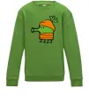 Детский Свитшот Doodle jumр морквина Лаймовый фото