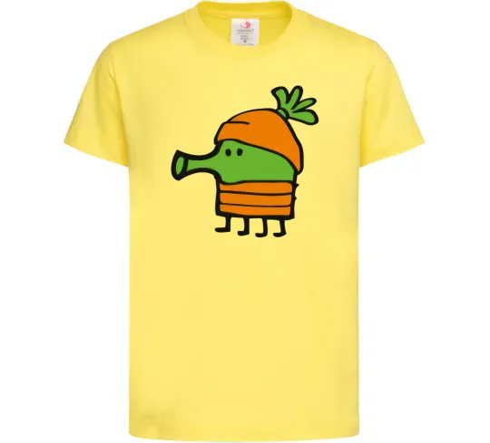 Детская футболка Doodle jumр морквина Лимонный фото