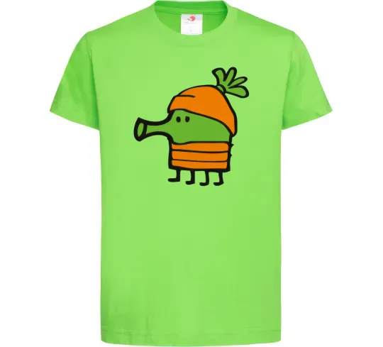 Детская футболка Doodle jumр морквина Лаймовый фото