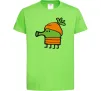 Детская футболка Doodle jumр морквина Лаймовый фото