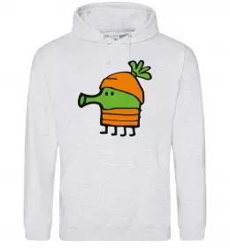 Мужская толстовка (худи) Doodle jumр морквина Серый меланж фото
