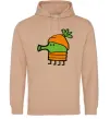 Женская толстовка (худи) Doodle jumр морквина Песочный Женская толстовка (худи) Doodle jumр морквина Песочный фото