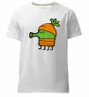 Мужская премиум футболка Doodle jumр морквина Белый фото