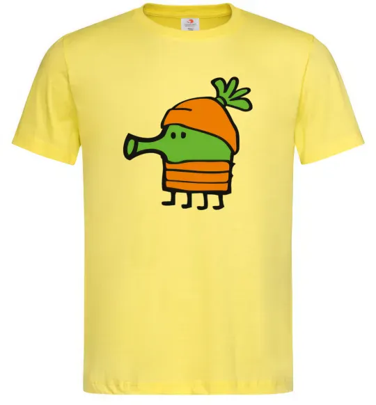 Мужская футболка Doodle jumр морквина Лимонный фото