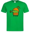 Мужская футболка Doodle jumр морквина Зеленый фото