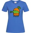 Жіноча футболка Doodle jumр морквина Яскраво-синій Жіноча футболка Doodle jumр морквина Яскраво-синій фото