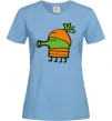 Жіноча футболка Doodle jumр морквина Блакитний Жіноча футболка Doodle jumр морквина Блакитний фото
