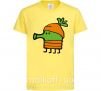 Дитяча футболка Doodle jumр морковка Лимонний фото