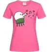Жіноча футболка Doodle jumр сердечки Яскраво-рожевий Жіноча футболка Doodle jumр сердечки Яскраво-рожевий фото