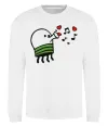 Світшот Doodle jumр сердечки Білий фото