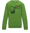 Детский Свитшот Doodle jumр сердечки Лаймовый фото